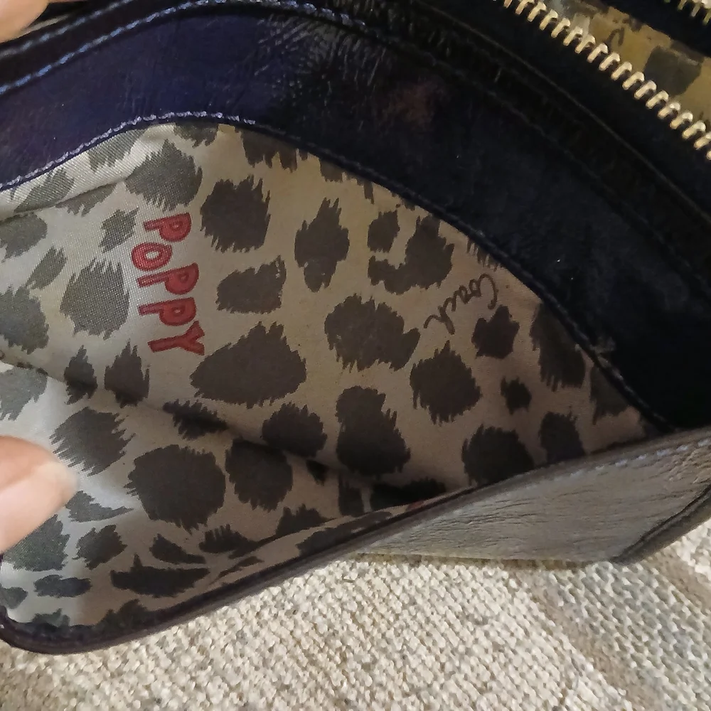 Coach Bundle- Vintage Rare Blue Poppy Clutch, Bag Tag & Envelope - Picture 8 of 13